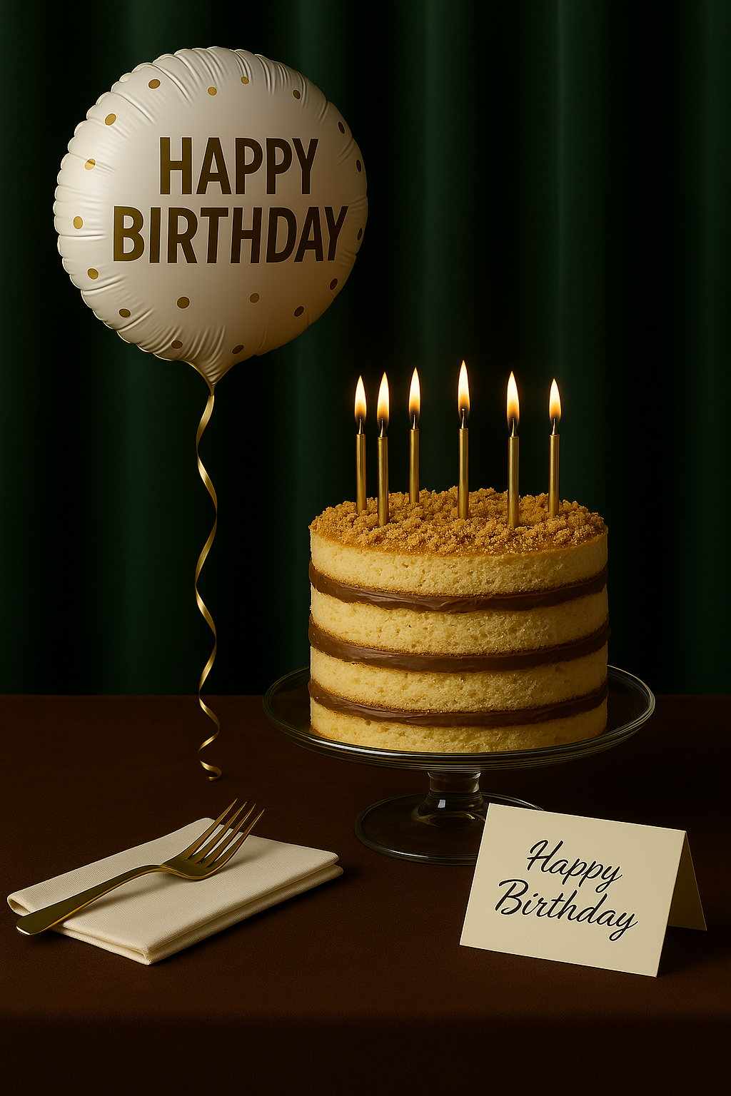 5” Vanilla w/ Chocolate Side less Cake Gift Package